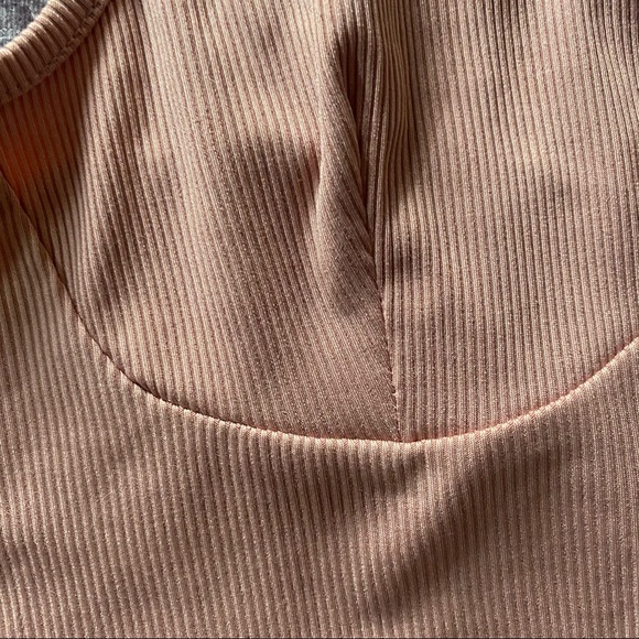 SHEIN Dusty Rose  Bustier Inspired Crop Top M - Picture 4 of 4